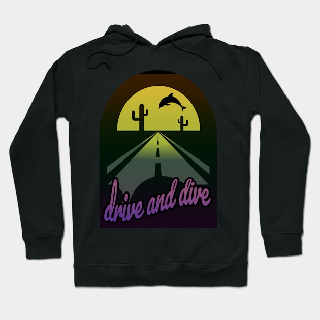 drive and dive Hoodie by svksesmatamv